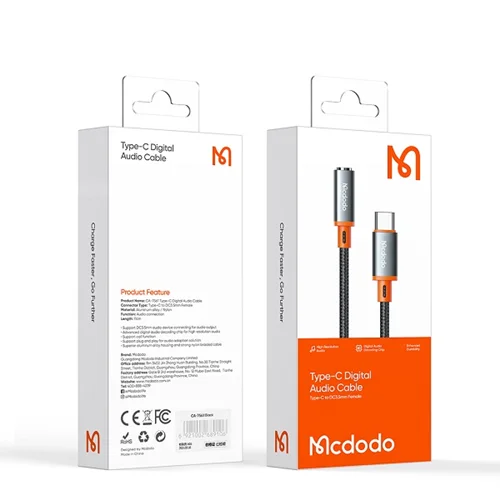 مبدل USB-C به جک 3.5 میلیمتری مک دودو Mcdodo مدل CA-7561